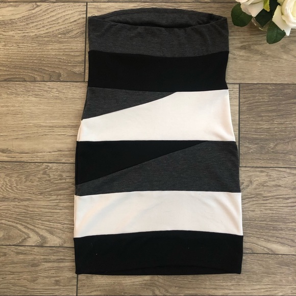 FASHION EXIT color block tube dress size small - Picture 2 of 7